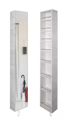 Распашной шкаф Лупо Шелф (левый) Беленый дуб