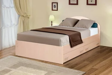 Кровать с ящиками на уголках №3 ЛДСП 1600*2000 Венге