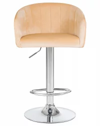 Стул барный DOBRIN DARCY Песочный велюр 1922-3
