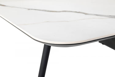 Стол Месси раздвиж. 140-180 Светлый мрамор/Бабочка