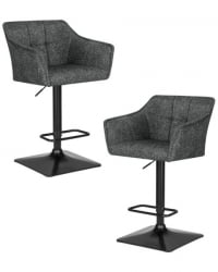Стул барный DOBRIN RALF (серый твид (LEO11)) 2 шт