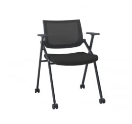 Кресло-конференц CLIP EASY Т202347 пдл ЧЕРНЫЙ/ЧЕРНЫЙ