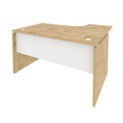 Стол эргономичный левый ONIX O.SA-3L Тиквуд Светлый/Белый