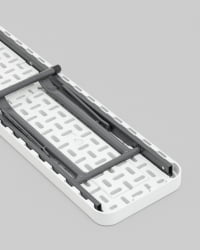 Скамейка складная 152*25*42 см белая