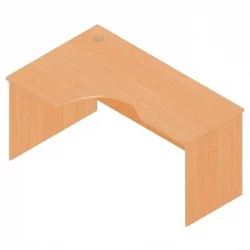 Стол компьютерный угловой Р.СКУ-16 (левый) Дуб Кронберг