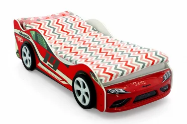 Кровать-машинка Супра Красная