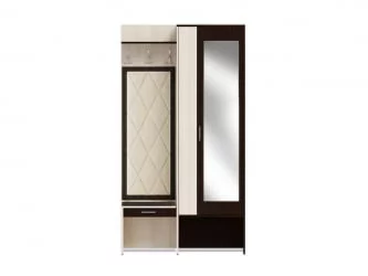 Прихожая Ольга 4 Ясень шимо светлый Венге