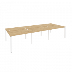 Рабочая станция на П-образном м/к ONIX O.MP-D.RS-6.2.7 Тиквуд Светлый/Белый