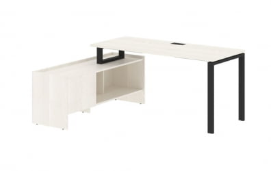 Стол с тумбой EDIS EUCT 17614 Ясень Траун Черный