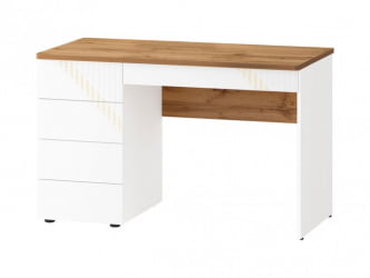 Стол письменный (лев/прав) Монако 903.24 Дуб Вотан / Белый шпон / Альпийский белый