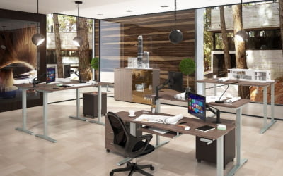 Стол рабочий XTUP 127 Дуб Сонома