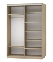 Шкаф-купе двухдверный Экспресс Дуо 1600х2200х Париж/Ясень шимо светлый / 1600х2200h