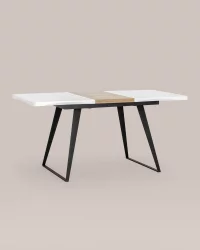 Стол обеденный Йорк раскладной 120-160 Белый