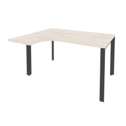 Стол эргономичный левый на П-образном м/к ONIX O.MP-SA-3L Денвер Светлый/Антрацит