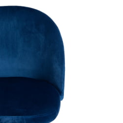 Стул MELODY (mod. 4997) металл/вельвет, 52х49х78см, темно-синий/черные ножки