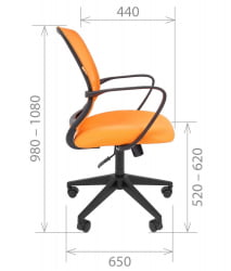 Кресло для оператора Chairman 698 TW black Серое