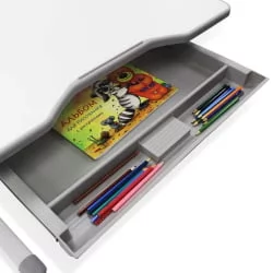 Комплект парта и стул с чехлом RIFFORMA SET-10 Белый Серый