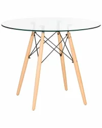 Круглый стол из стекла DOBRIN CHELSEA 90 GLASS Стекло