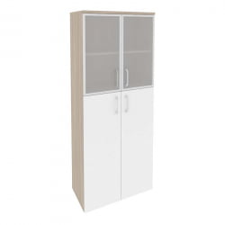 Шкаф высокий широкий ОНИКС О.СТ-1.7Р Дуб Аттик/Белый / ONIX O.ST-1.7R