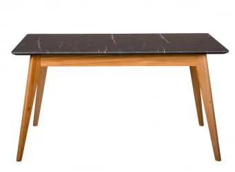 Стол раскладной Лунд 140-180 БУК-Мрамор Графит