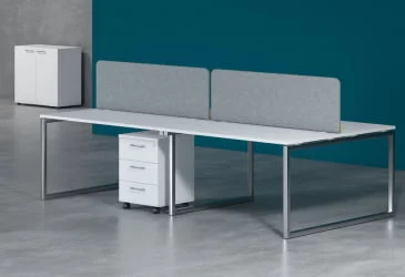 Стол письменный правый XTEN-Q XQCT 149 R Белый Алюминий