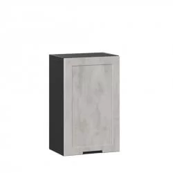 Шкаф кухонный 450 Джамис ЛД 296.330.000.061 Черный Белый камень