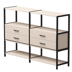 Набор стеллажных систем Everprof EVO №2 Кашемир Черный