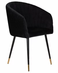 Стул обеденный DOBRIN MARY Черный велюр 1922-21