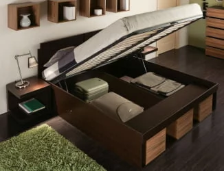 Кровать 1 (1800) HYPER Венге (спальня)