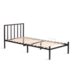 Односпальная кровать Bruno металл, 90*200 см, черный