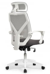 Кресло Oliver RCH W-203AC Белый пластик/Серый