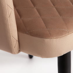 Кресло WIND (mod. 717) ткань/металл, 55х55х80 см, высота до сиденья 48 см, бежевый barkhat 5/черный