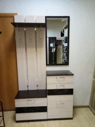 Вешалка с тумбой Юнона-2 ВШТ- 03 Венге - Дуб молочный