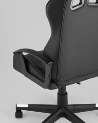 Кресло спортивное ТопЧаирс Варден черно-белый / TopChairs Warden