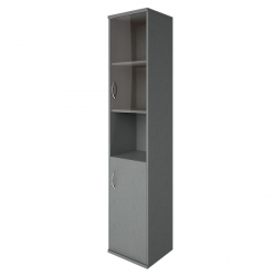 Шкаф высокий узкий правый Riva А.СУ-1.4 Пр Серый