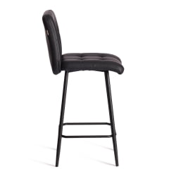 Полубарный стул Medeo/Медео экокожа , черный, 42х56х102 см