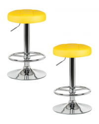 Табурет барный ДОБРИН БРУНО (желтый) 2 шт / DOBRIN BRUNO