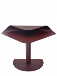 Журнальный столик Cornea металл бордовый