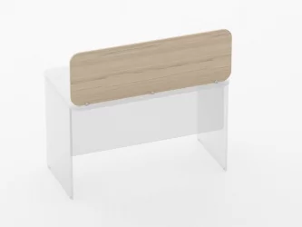 Экран разделительный прямой Glassy 5.14.12 Бук светлый