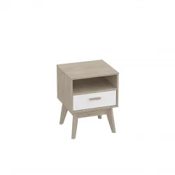 Тумба Калгари 04 Дуб натуральный светлый-белый матовый