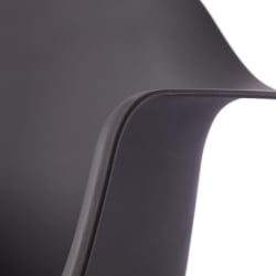 Кресло CINDY (mod. C1025A) пластик/металл/дерево, 65 х 61 х 74 см, серый 024 /натуральный