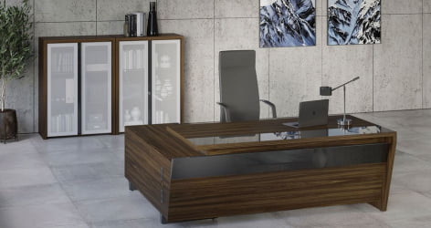 Брифинг-приставка 800 мм Corner COR.BR-8 Орех Лоренцо