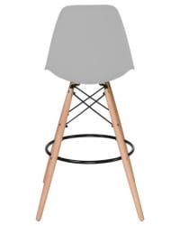 Стул барный DOBRIN DSW BAR (ножки светлый бук, цвет сиденья светло-серый (GR-01)) 2 шт
