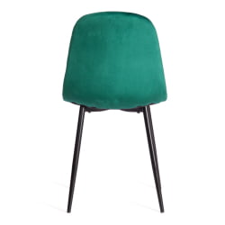 Мягкий стул BREEZE (mod. 4724) вельвет/металл, 44 х 53 х 87 см, Light dark green (изумрудный) HLR56 / черный