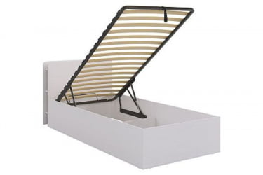 Односпальная кровать с подъемным механизмом Юниор ZP.SMU-02 белое дерево