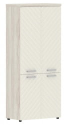 Шкаф с глухими средними и малыми дверьми Torr LUX TLHC 85.3 Сосна Эдмонд Латте