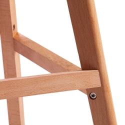 Стул барный TULIP BAR (mod. C1014H) / 1 шт. в упаковке пластик/дерево, 57 х 48 х 104 см, белый 018 /натуральный