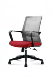 Кресло офисное Интер CH-180B-OA2016АК30-63 Вишневый Серый