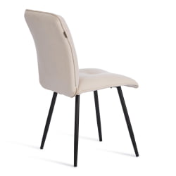 Стул обеденный Свеет флок , 46х55х88, молочный/черный, 4 / Sweet