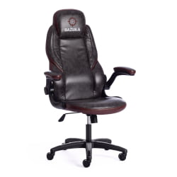 Кресло BAZUKA кож/зам, серый/коричневый, 2TONE/2TONE перф/2TONE